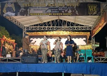 Meriah! Sedekah Bumi Dusun Badu Diramaikan Pagelaran Wayang Kulit dan Campursari