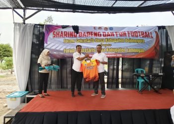 Silaturahmi Forsekdes Lamongan dan Bojonegoro: Fun Football Pemersatu Dua Kabupaten