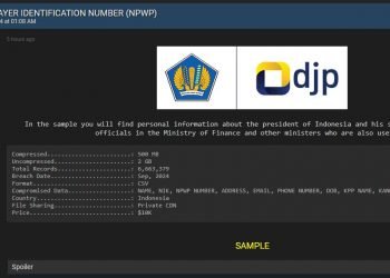 Kembali Bocor: 6 Juta NPWP Termasuk Milik Presiden dan Pejabat Tinggi Negara Terancam