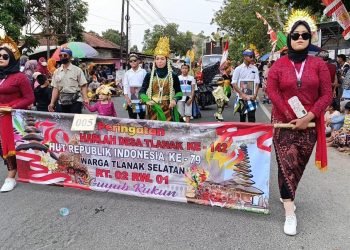 Gelar Pawai Budaya di Harlah Desa Tlanak ke 142 tahun