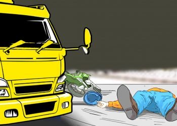 Tragis, Pelajar SMK Tewas Terlindas Truk Trailer di Jalur Nasional Lamongan-Babat