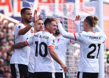 Liverpool Berhasil Menang Tipis 1-0 atas Crystal Palace: Gol Cepat Jota Penentu Kemenangan