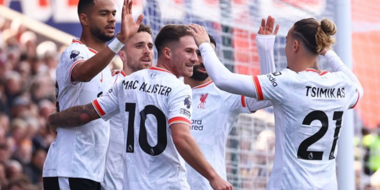 Liverpool Berhasil Menang Tipis 1-0 atas Crystal Palace: Gol Cepat Jota Penentu Kemenangan