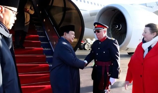 Presiden Prabowo Tiba di London, Siap Bertemu Raja Charles III dan PM Keir Starmer