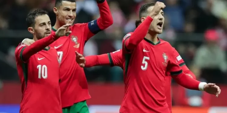 Portugal Gilas Polandia 5-1, Ronaldo Cetak Gol Salto Spektakuler!