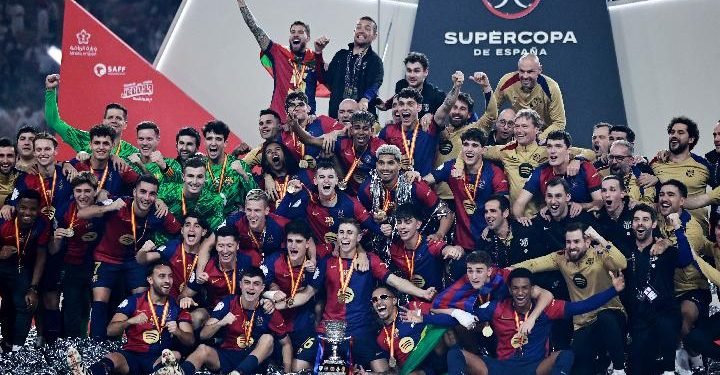 Barcelona Juara Supercopa de Espana 2024/2025 Usai Bungkam Real Madrid 5-2