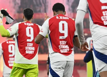 Arsenal Dukung Gabriel Jesus dengan Kaos Serasi Jelang Derby Utara London