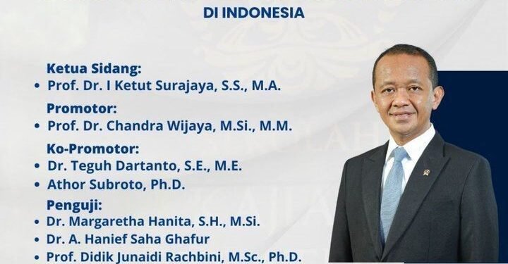 Ko-Promotor UI Tegaskan Tak Ada Keistimewaan untuk Bahlil