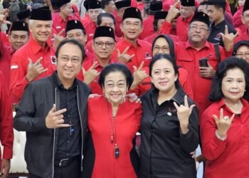 Tampil Harmonis, Trio Keluarga Soekarno Hadir di Bimtek PDIP