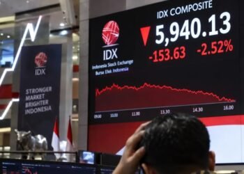 IHSG Terjun ke Level 5.940, Seluruh Sektor Saham Tertekan