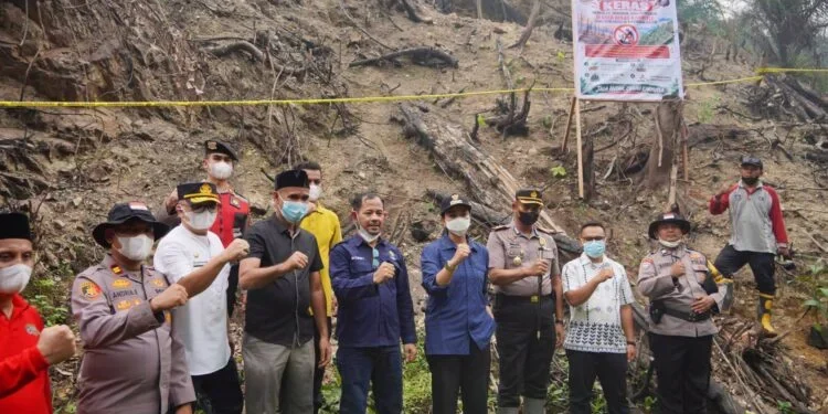Bekas Karhutla 5,9 Hektare di Dharmasraya Ditanami Sawit